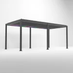 Nova - Titan LED Pergola -  6m x 3m Rectangular - Grey