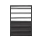 Nova - Titan 1.33m Aluminium Side Wall With Adjustable Louvres for 4m Titan Pergola - Grey